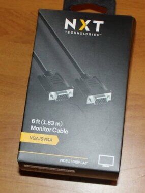 NXT Technologies VGA/SVGA Monitor Cable 6 ft (1.83 m) New in Box